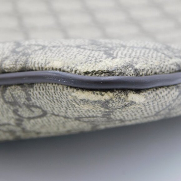Gucci GG Supreme Coated Canvas Flat Messenger Bag | Beige Ebony | Fair Condition - Picture 13 of 16